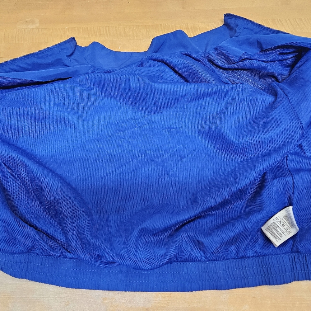 Vibrant Blue Athletic Jacket Adidas